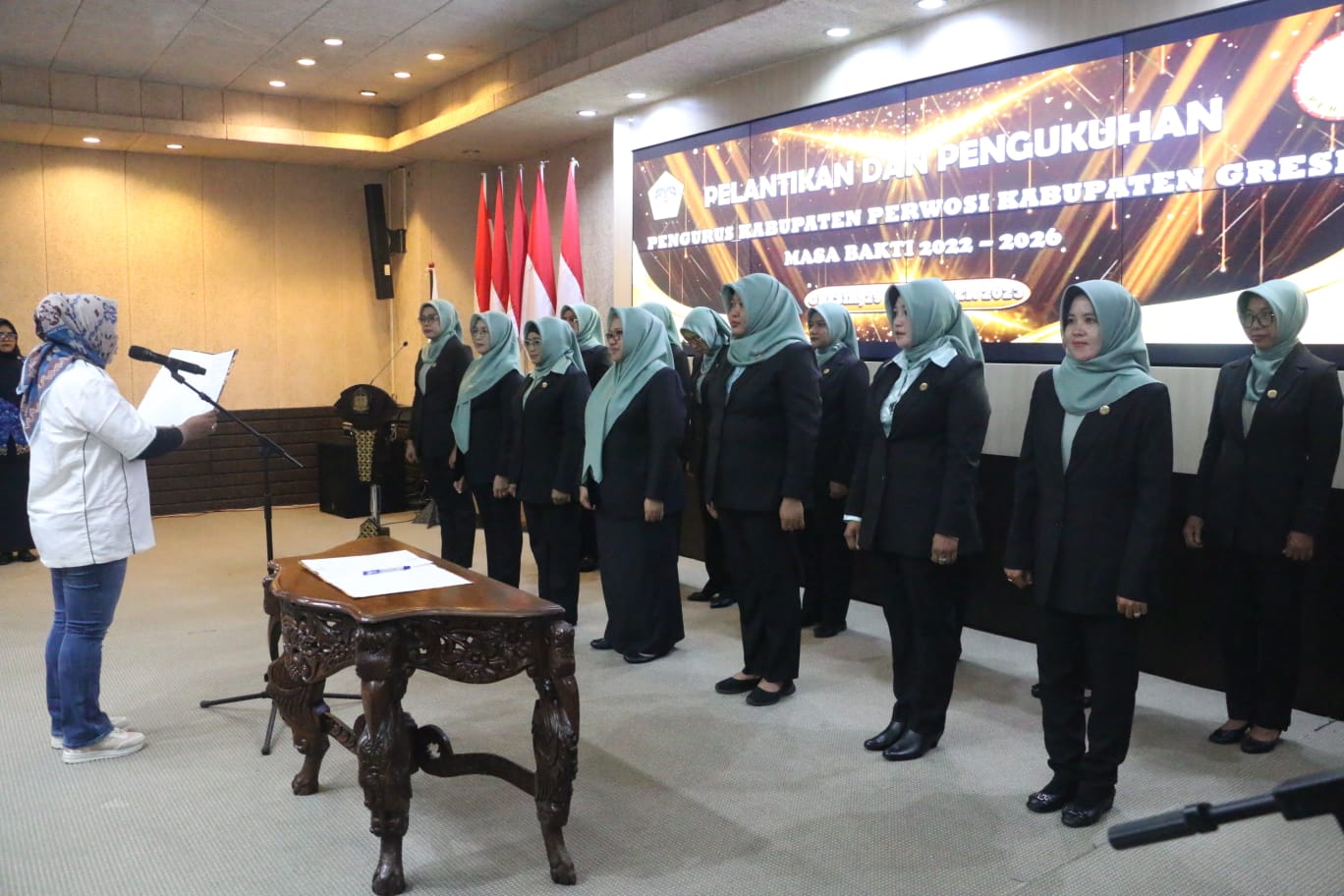 Pelantikan Anggota Perwosi Gresik Jadi Upaya Tingkatkan Kebiasaan Berolahraga Untuk Kaum Perempuan